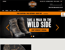 Tablet Screenshot of harley-davidsonfootwear.com
